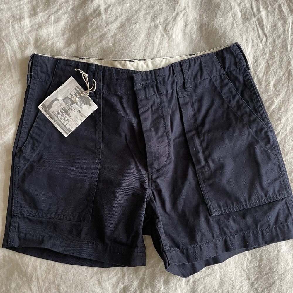 Engineered Garments Navy Fatigue Shorts